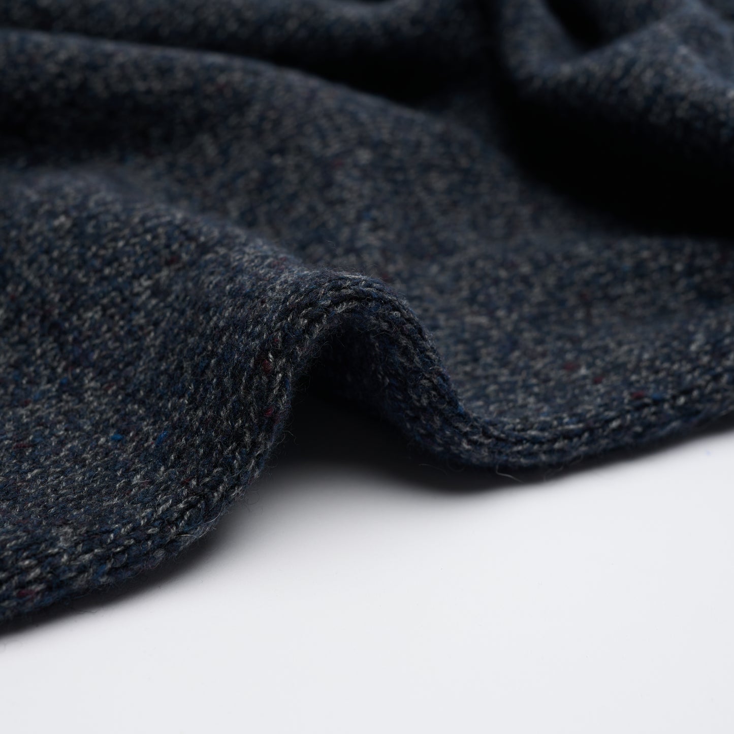 Dark Navy Donegal Marl Men's Crew Neck Jumper
