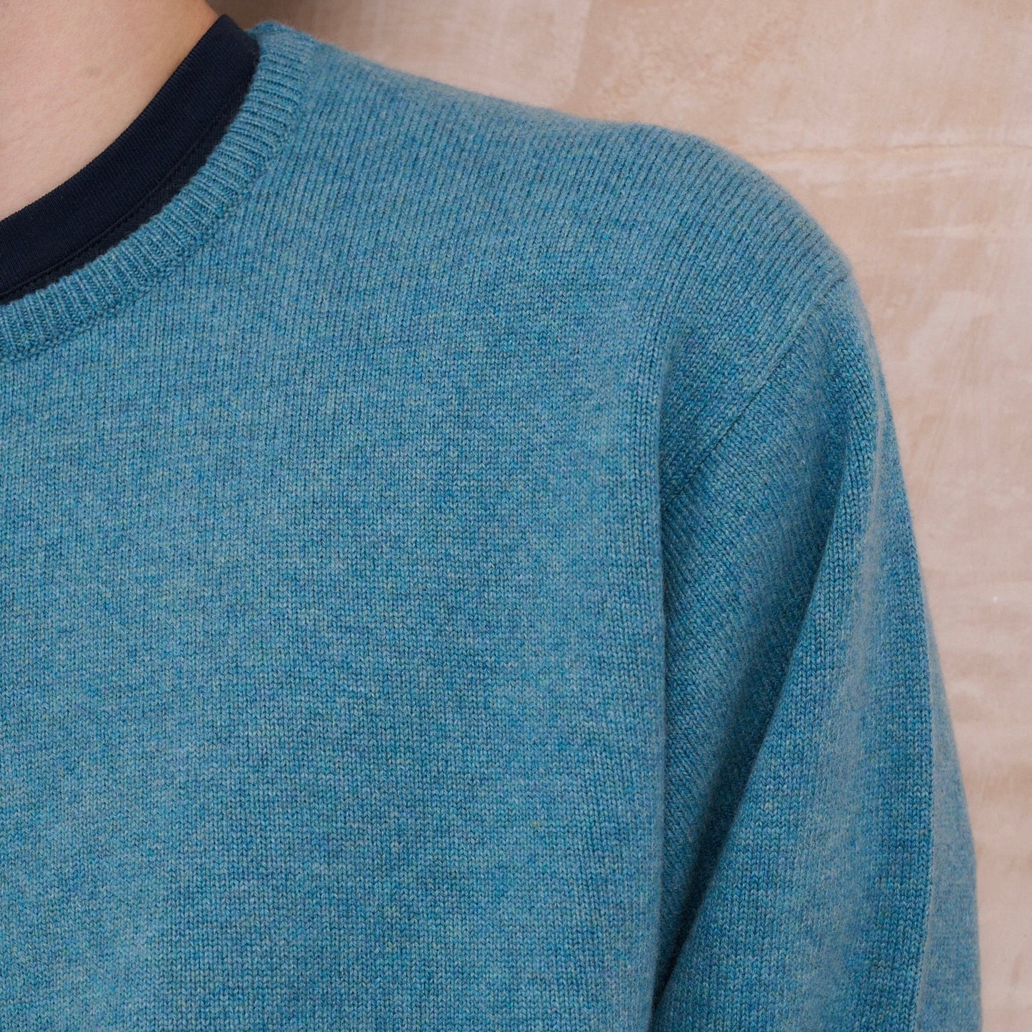 Luxury Classic 4 Ply Crew Neck Jumper - Yatch Green