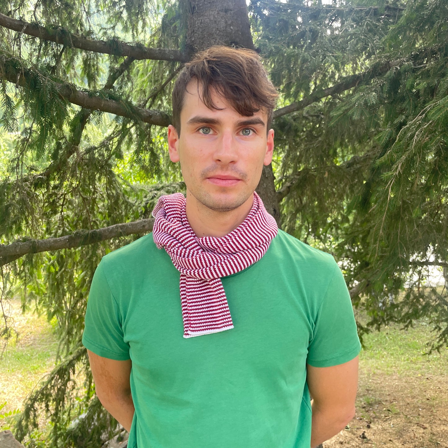 Hawthorne & White Striped Cashmere Scarf