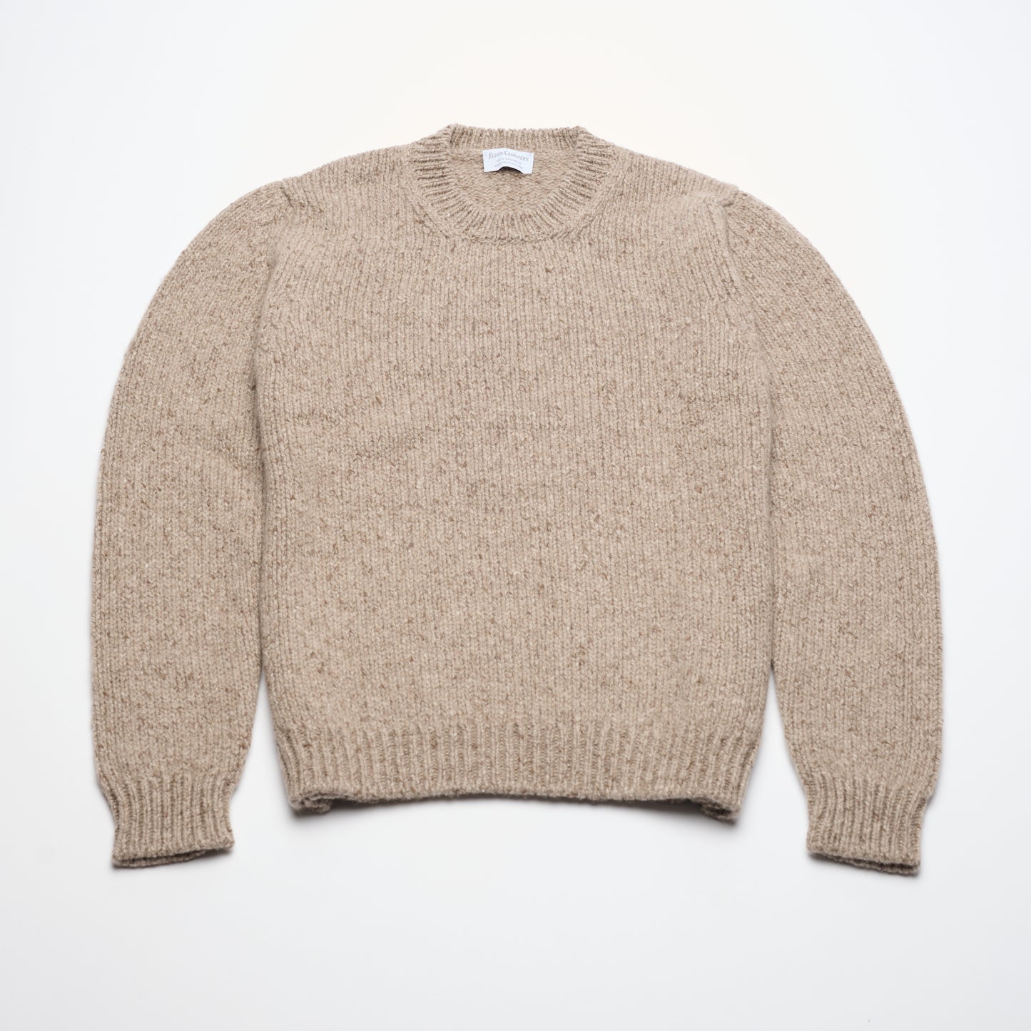 Donegal 8 ply Cashmere Crew Neck Jumper - Natural
