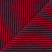 Red & Navy Striped Cashmere Scarf