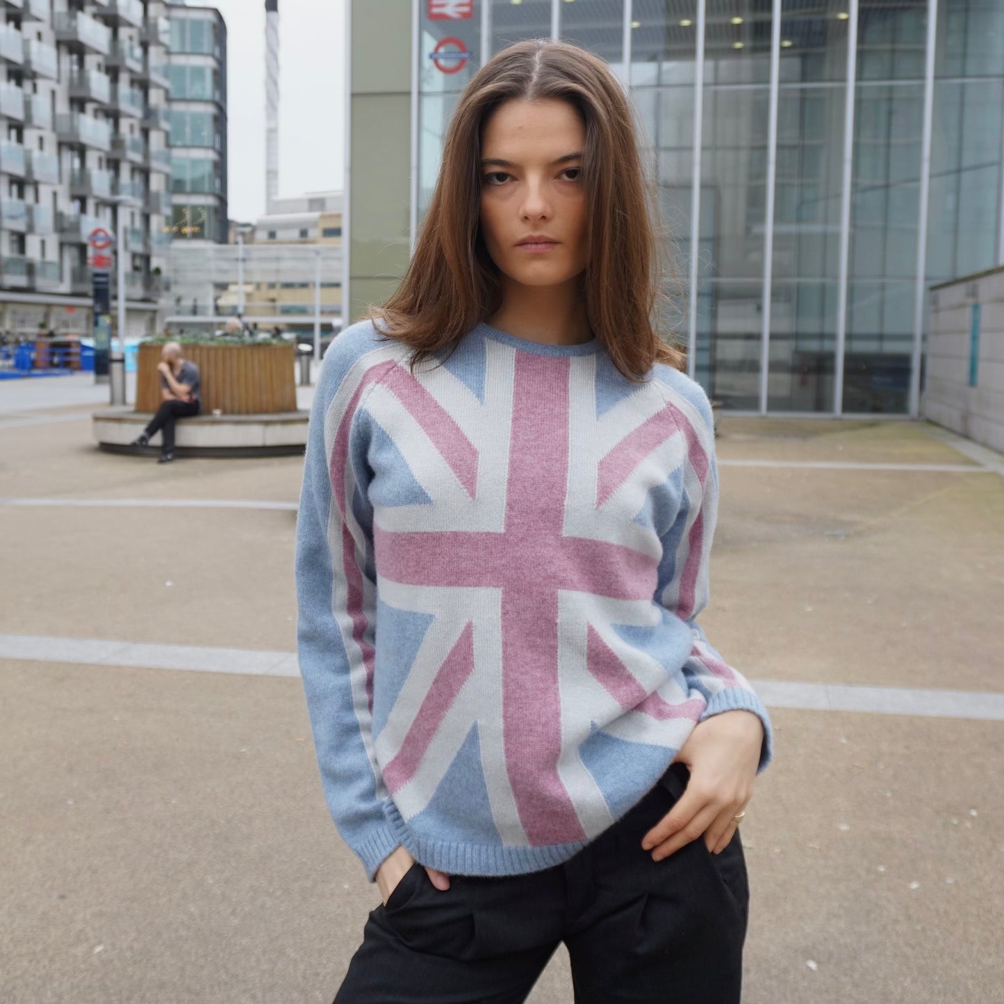 VINTAGE CLASSIC UNION JACK JUMPER - Soft Red, White & Blue