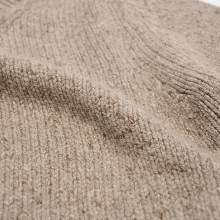Donegal 8 ply Cashmere Crew Neck Jumper - Natural