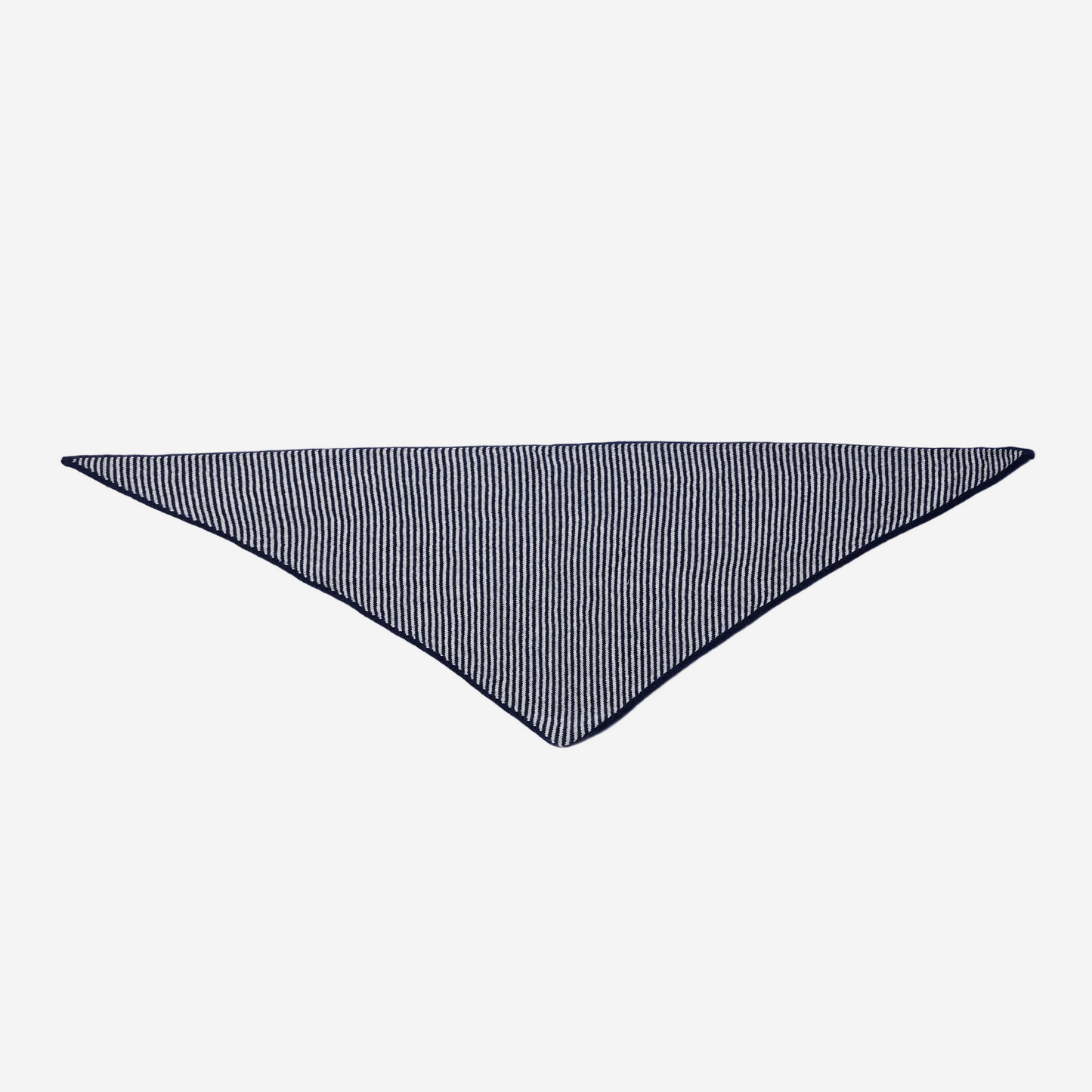 Navy & Light Grey Striped Bandana Scarf