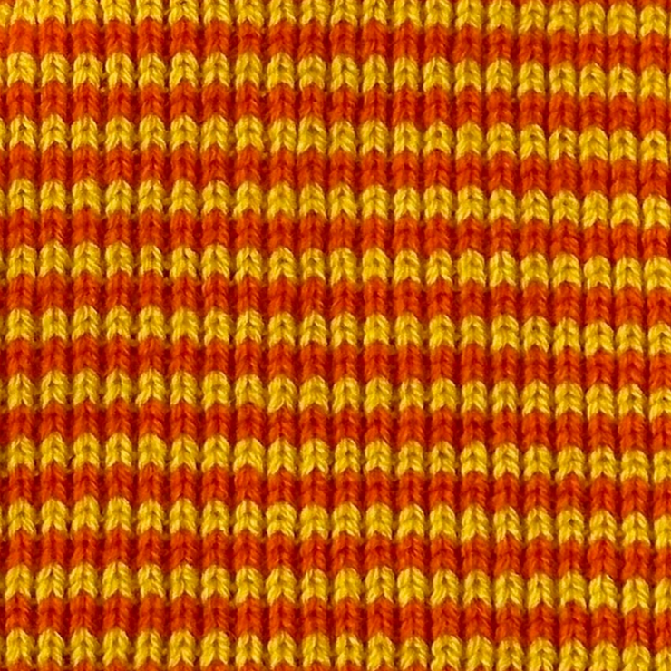 Yellow & Orange Striped Cashmere Scarf
