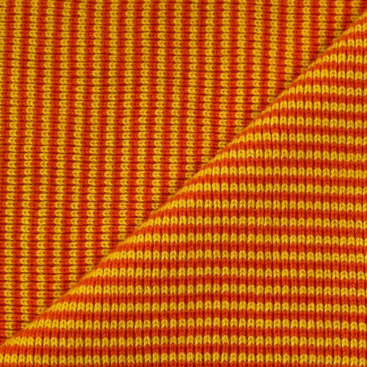 Yellow & Orange Striped Cashmere Scarf