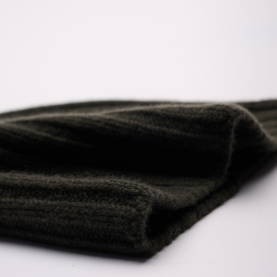 Khaki Chunky Knit Beanie