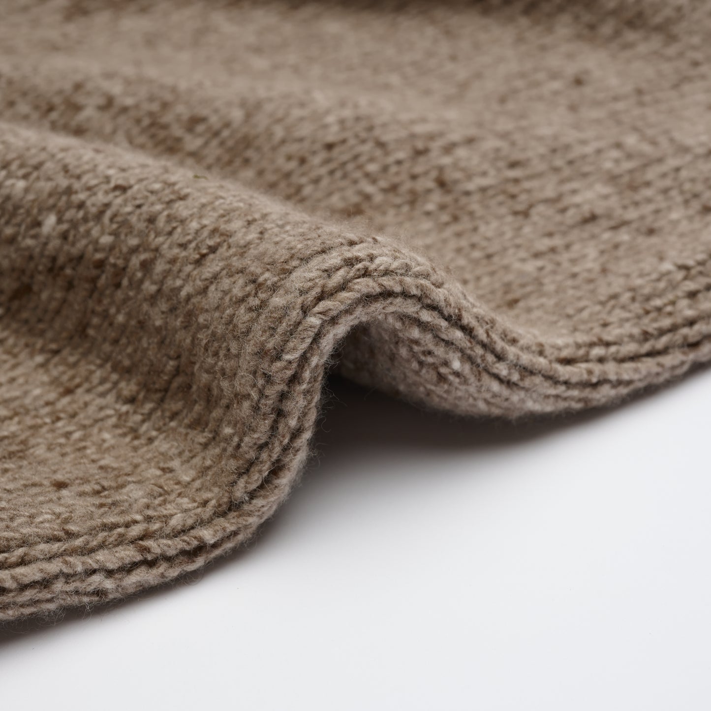 Donegal 8 Ply Cashmere Button Cardigan - Natural
