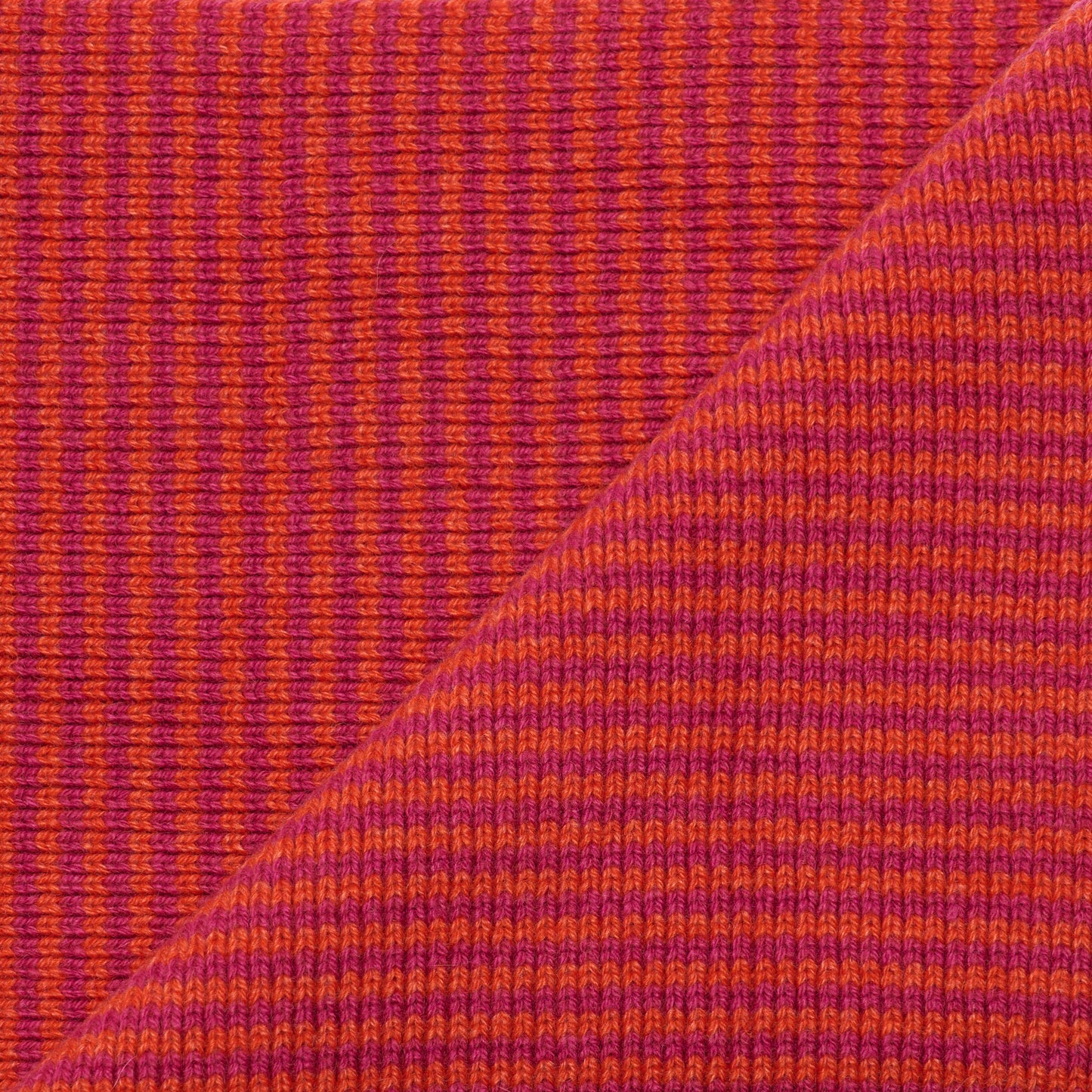 Orange & Bright Pink Striped Scarf