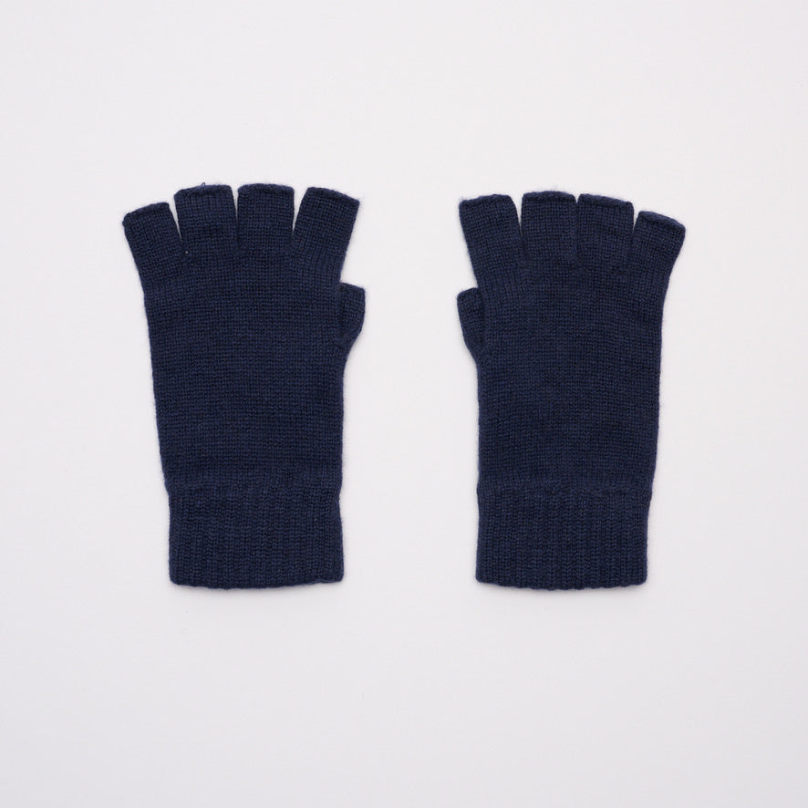 Fingerless Gloves - Navy
