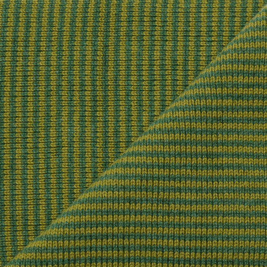 Matcha & Fern Green Striped Cashmere Scarf