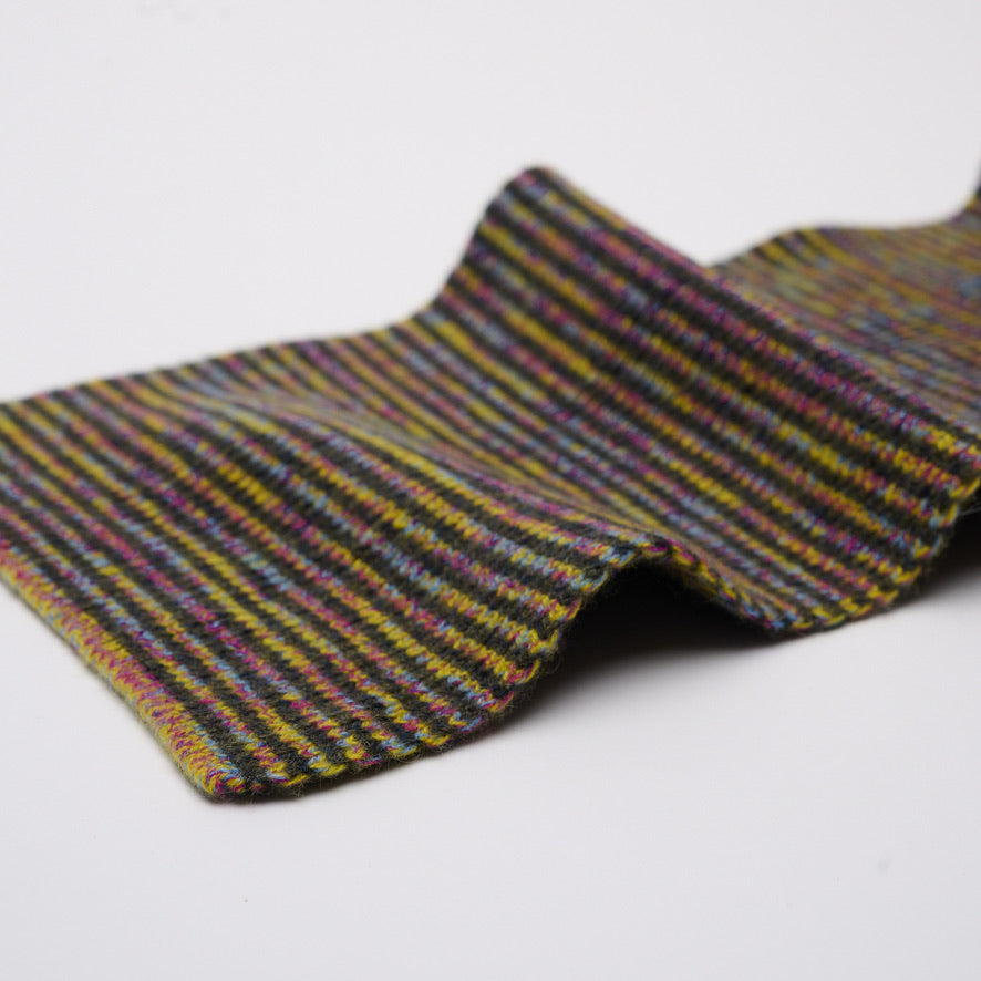Disco Night Striped 5 Ply Cashmere Scarf