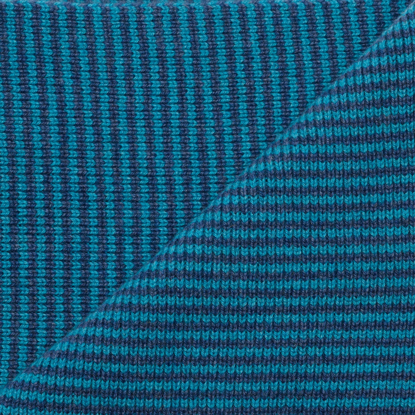 Ocean Blues Striped Cashmere Scarf