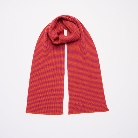 Orange & Bright Pink Striped Scarf