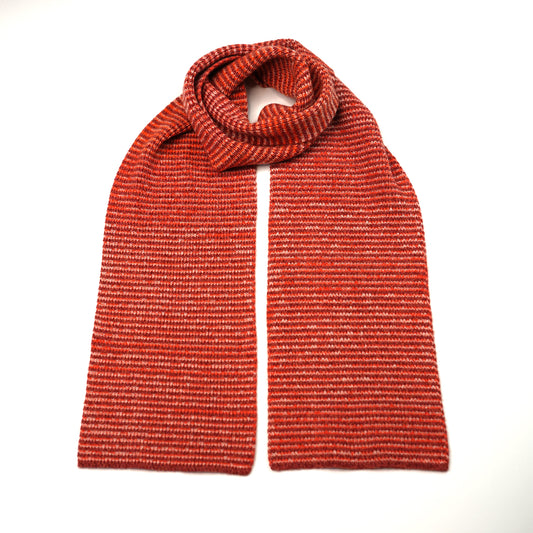 Volcano Striped 5 Ply Cashmere Scarf