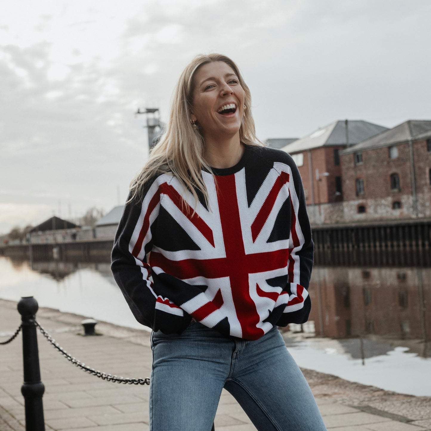 THE CLASSIC UNION JACK JUMPER - Red, White and Blue