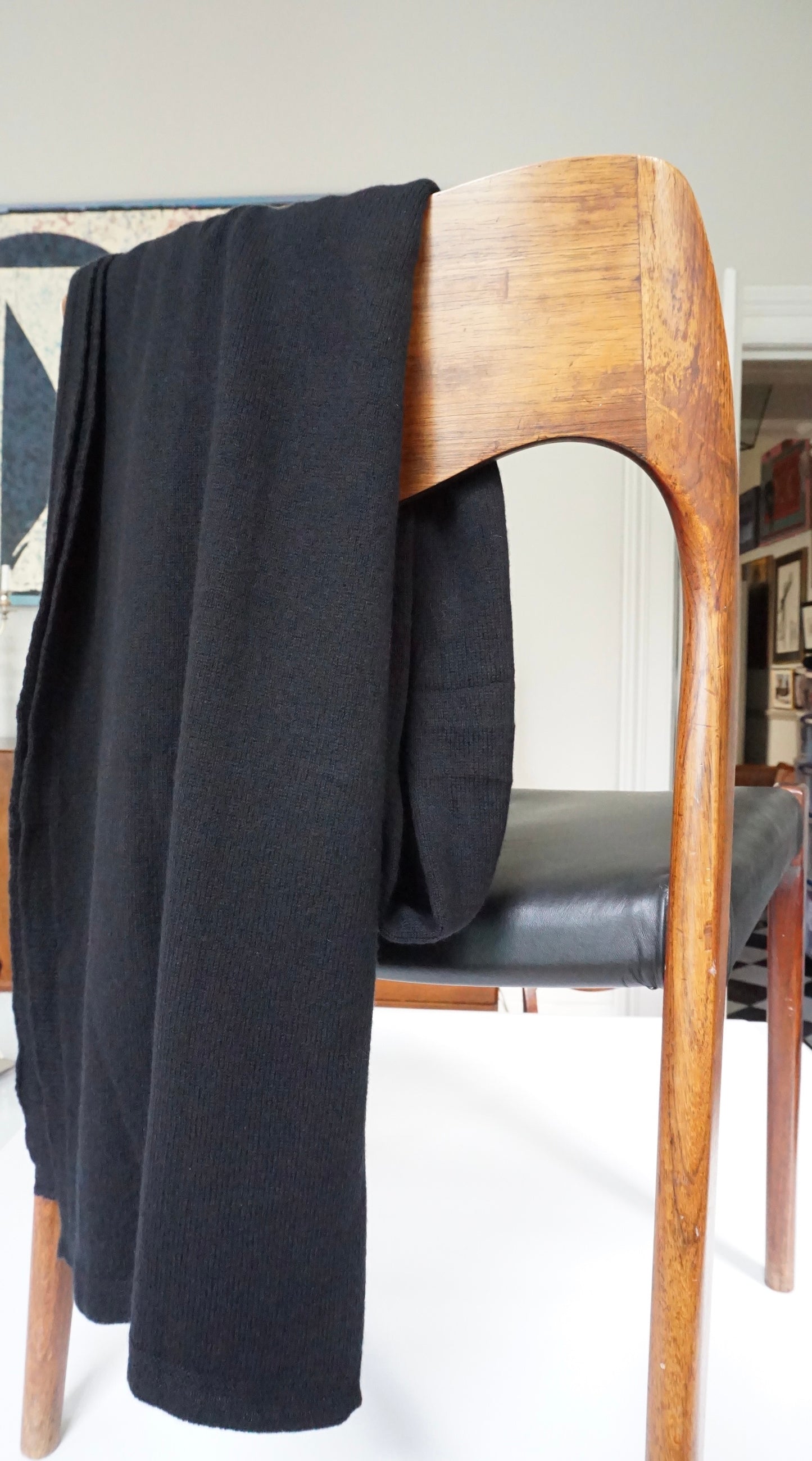 Blanket Scarf & Travel Wrap - Black