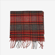 Red Tartan Cashmere Woven Scarf