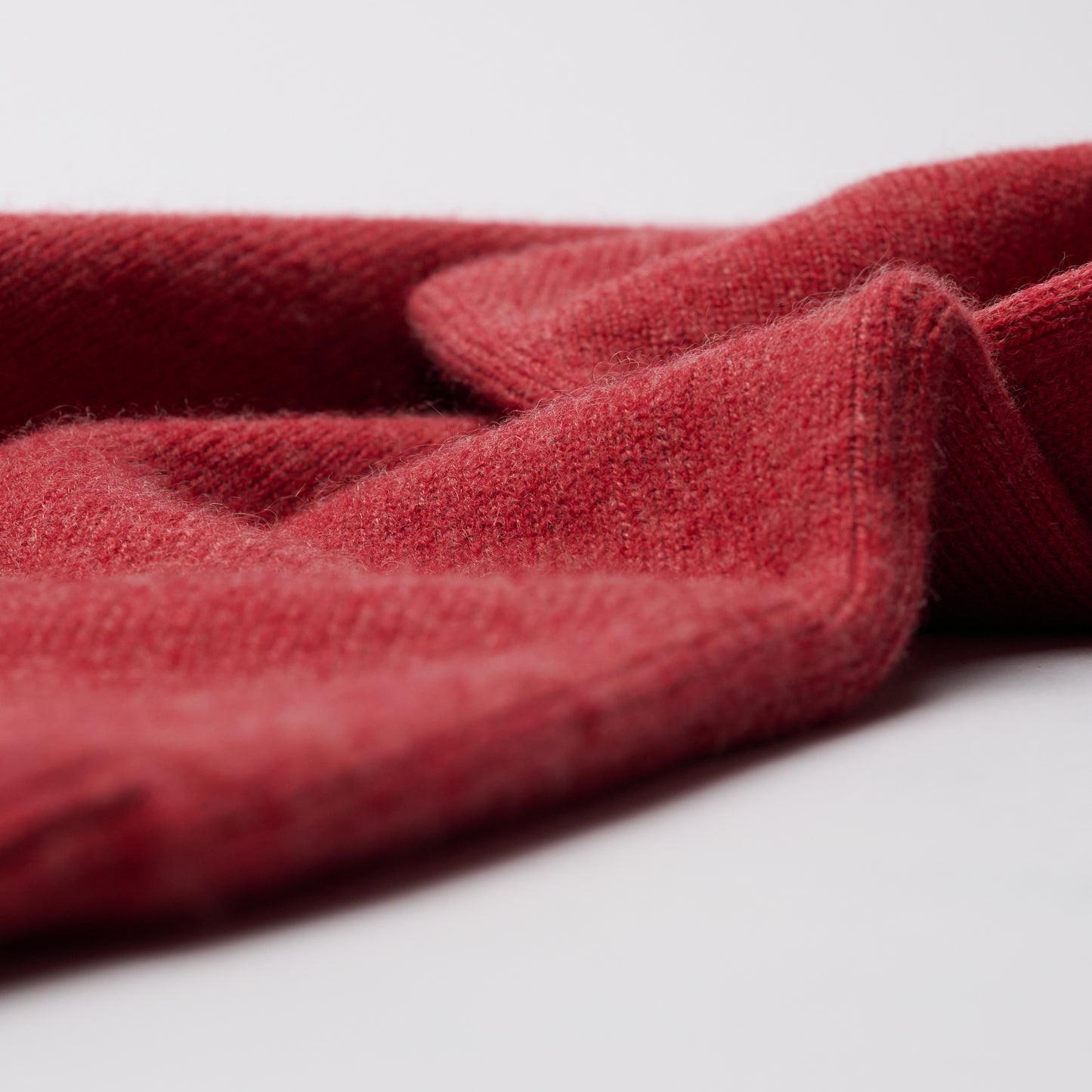 Luxury Classic 4 Ply Crew Neck Jumper - Poppy Melange