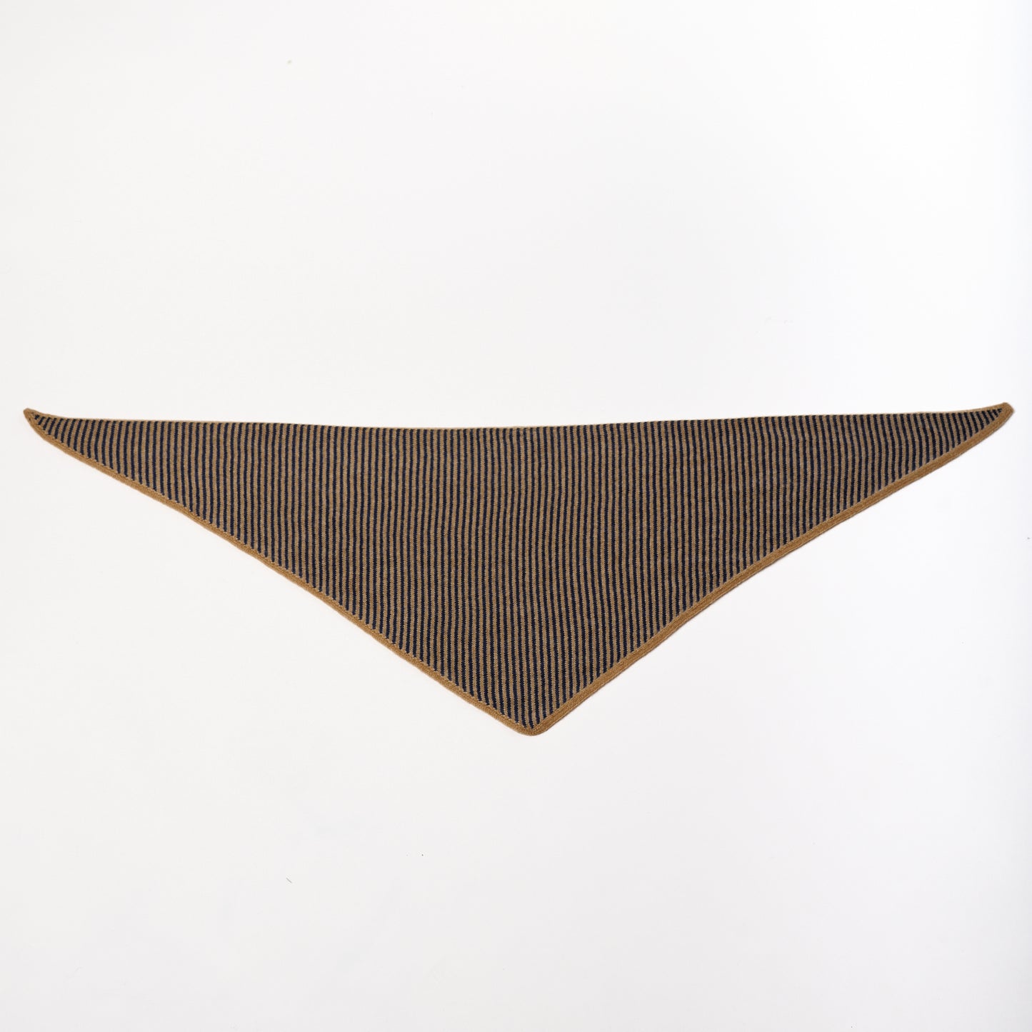 Camel & Navy Striped Bandana Scarf