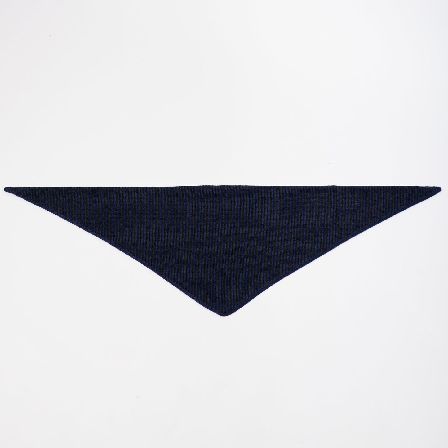 Navy & Black Striped Bandana Scarf