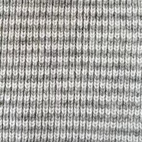 Light Grey & White Striped Cashmere Scarf