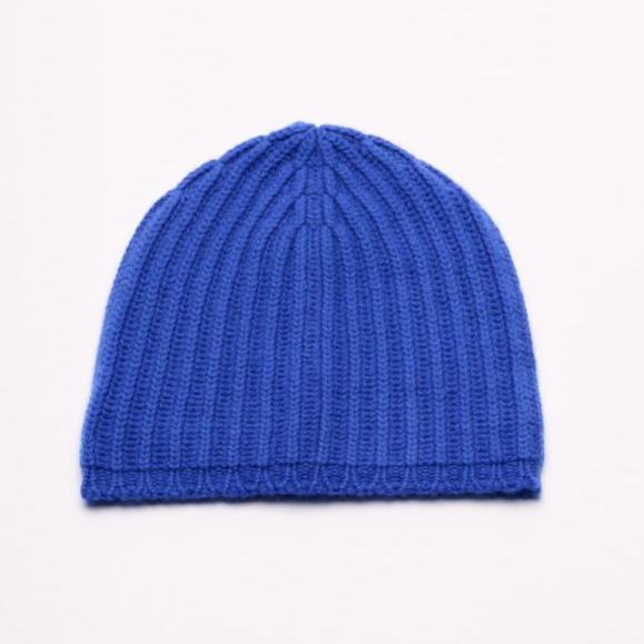Bright Blue Chunky Knit Beanie