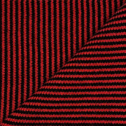 Red & Black 5 ply Striped Cashmere Scarf