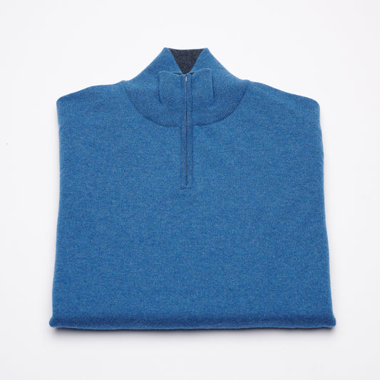 Half Zip Jumper - Demin Blue