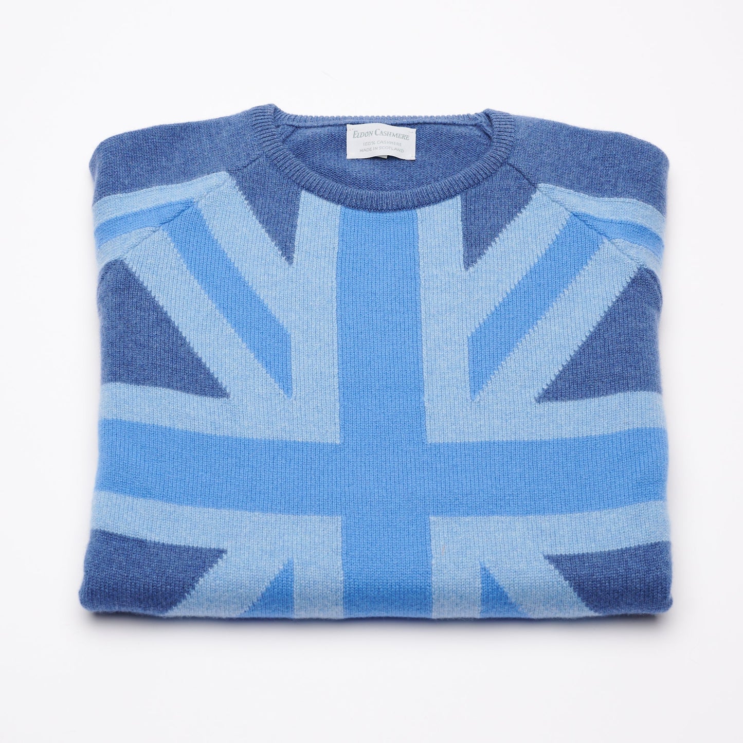 BLUE JEANS UNION JACK JUMPER - Shades of Blues