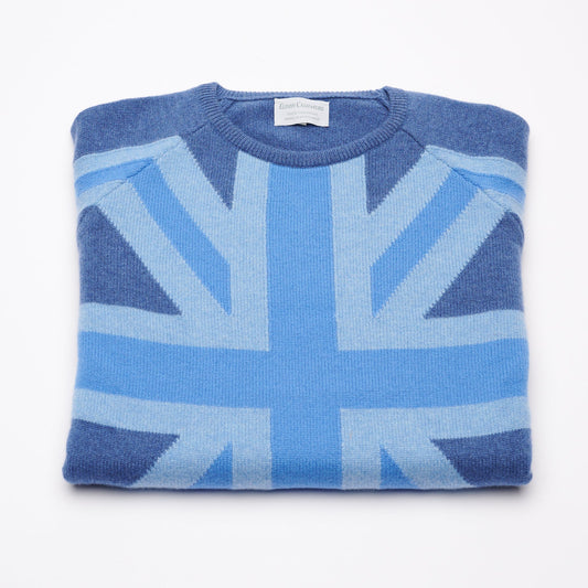 BLUE JEANS UNION JACK JUMPER  - Shades of Blues
