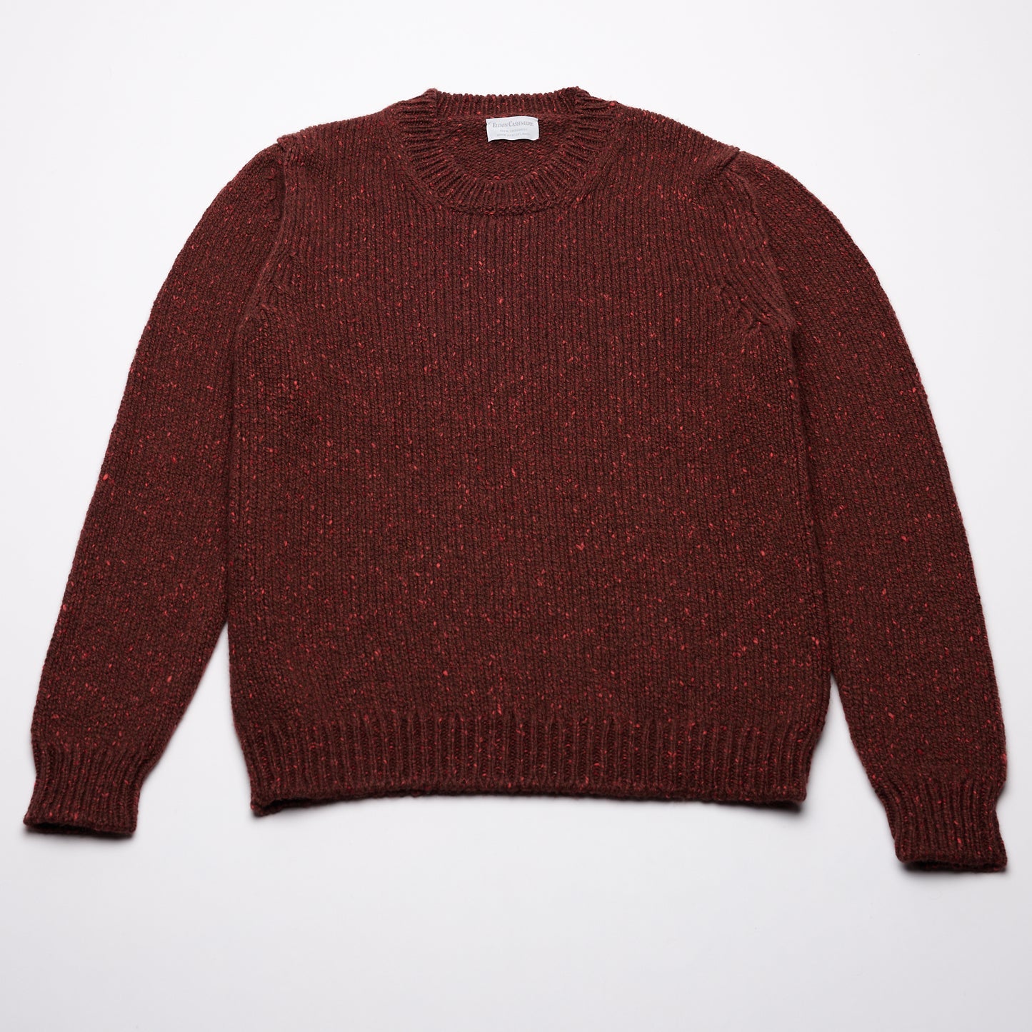 Donegal 8 Ply Cashmere Crew Neck Jumper - Russet