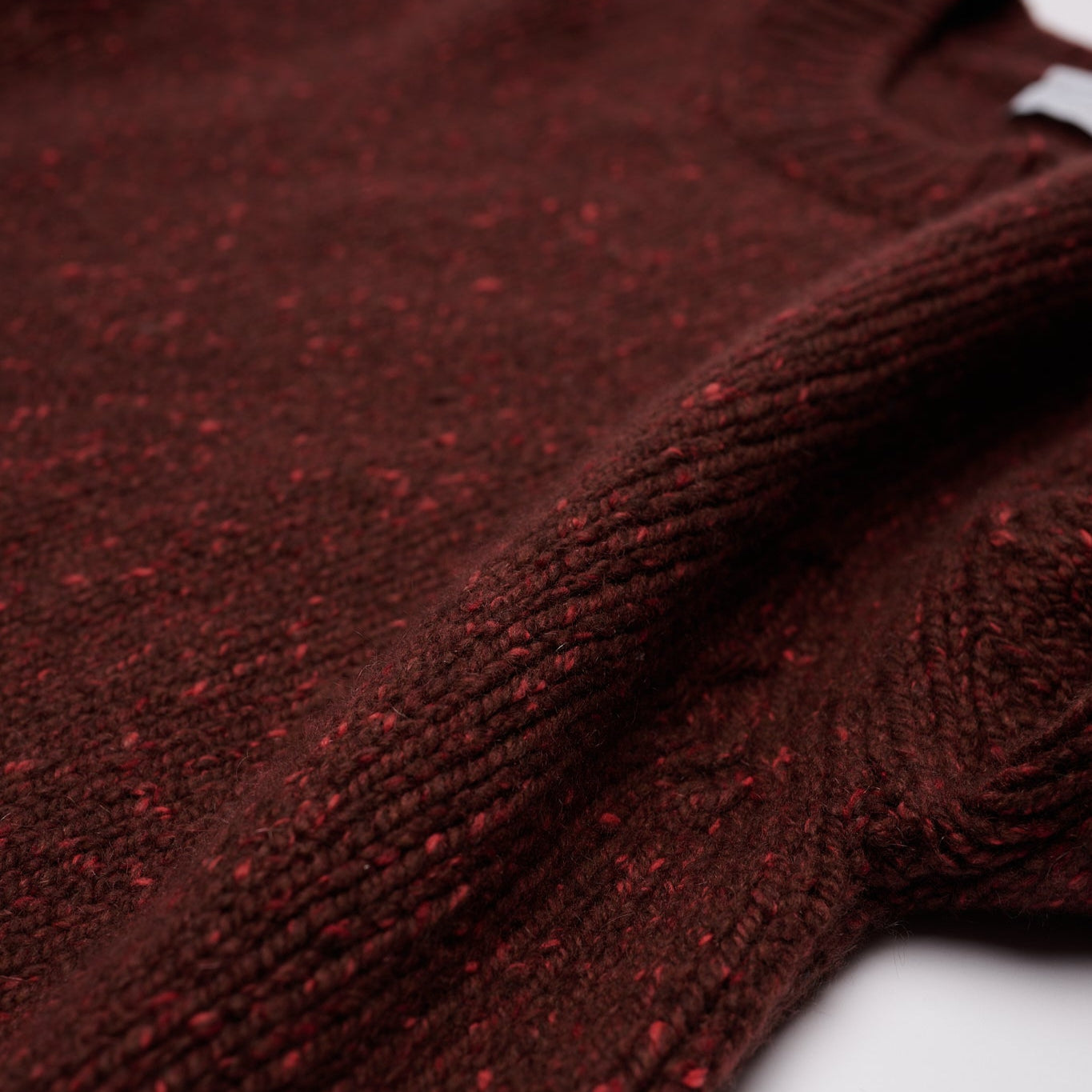 Donegal 8 Ply Cashmere Crew Neck Jumper - Russet