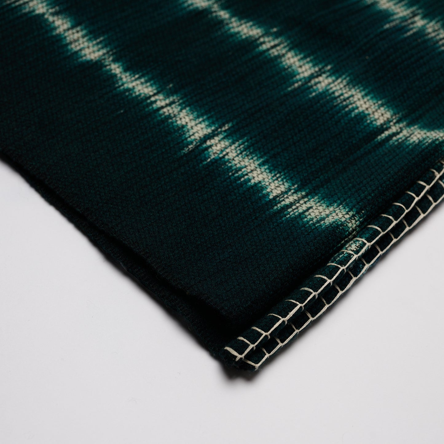 Aztec Green Design Cashmere/Wool Blend Blanket
