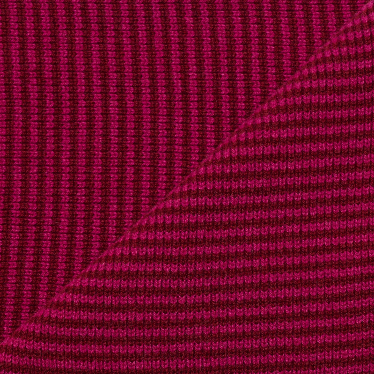 Raspberry & Mulberry Striped Cashmere Scarf