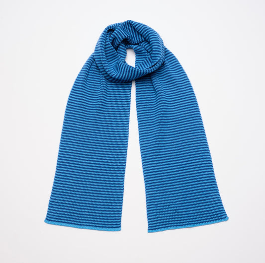 Landi's Blues Striped Cashmere Scarf