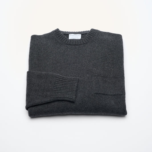 Unisex Oversized Cashmere Jumper - Charcoal