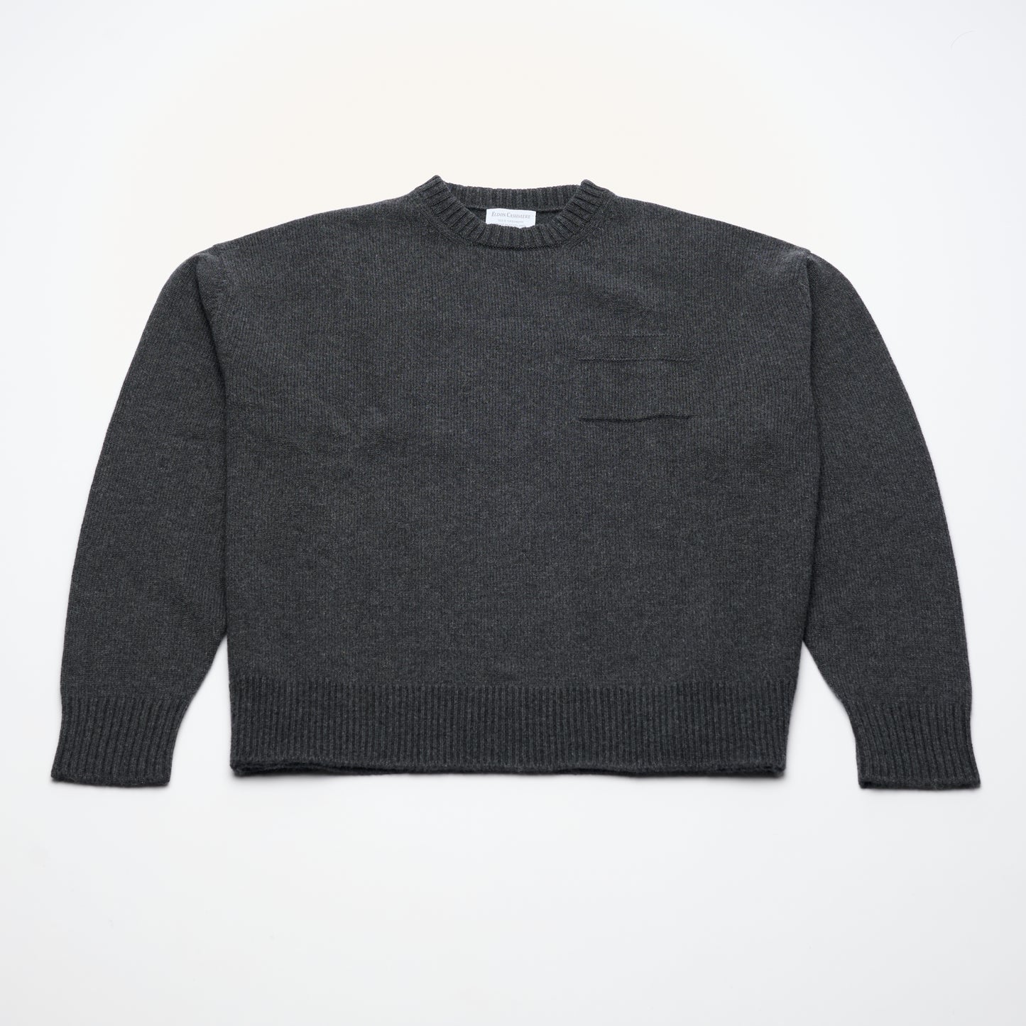 Unisex Oversized Cashmere Jumper - Charcoal