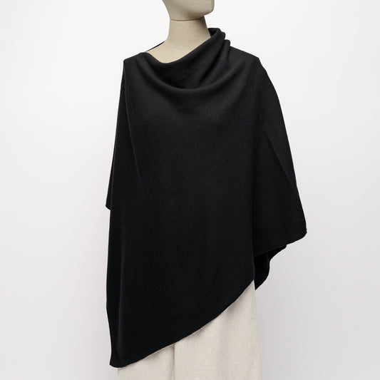 Cashmere Poncho - Slate