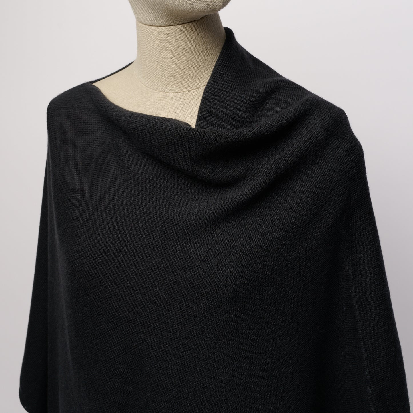 Cashmere Poncho - Slate