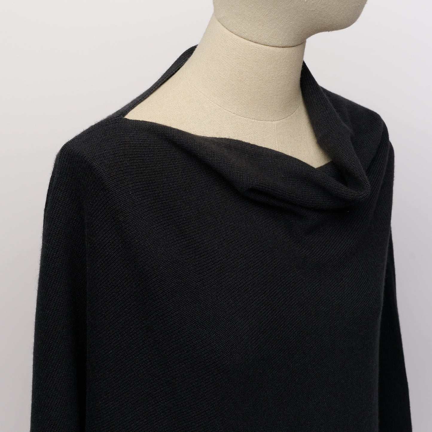 Cashmere Poncho - Slate