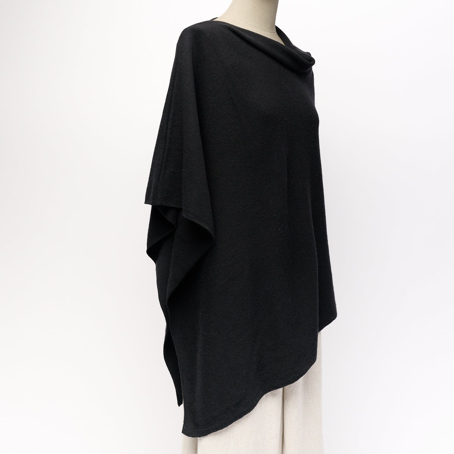 Cashmere Poncho - Slate