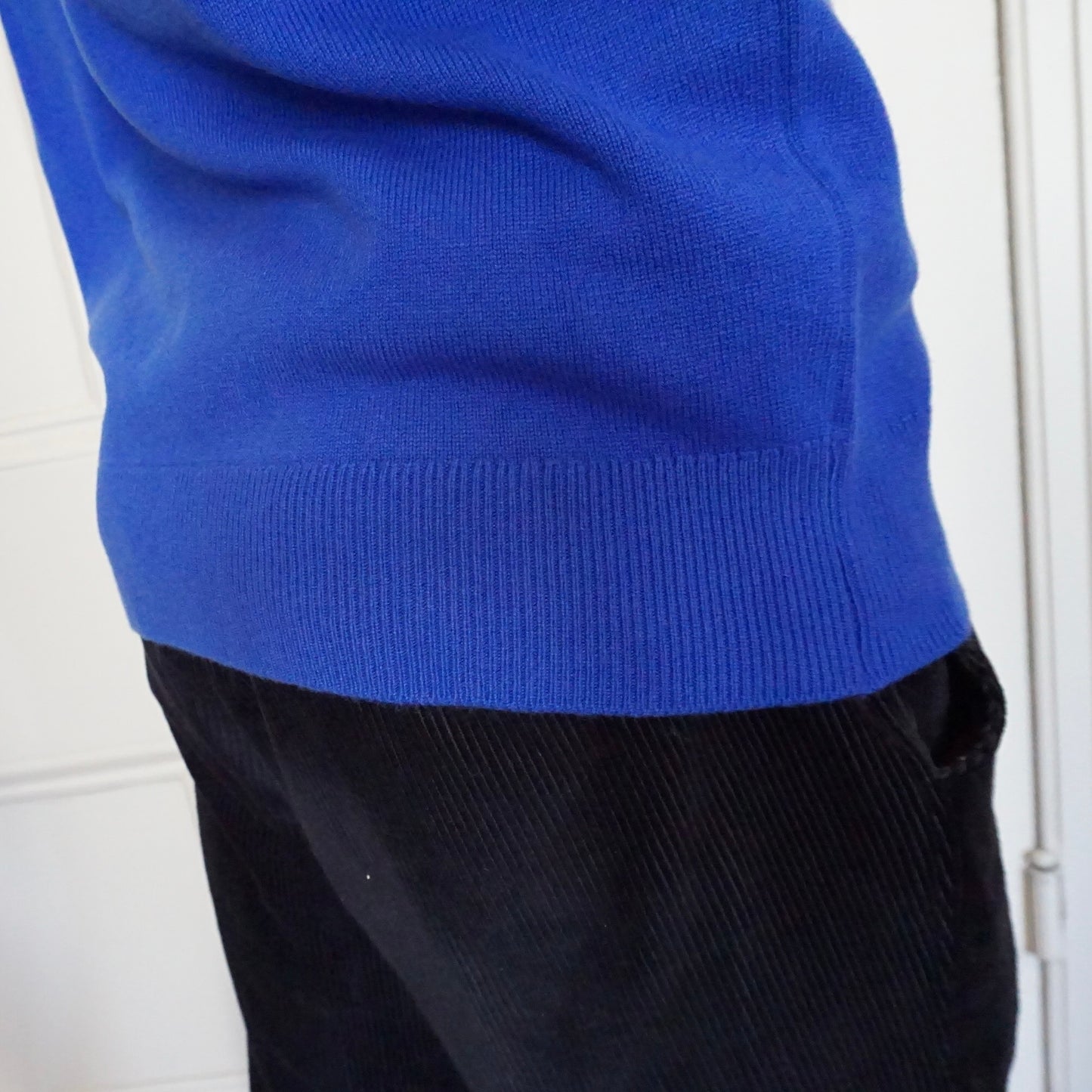 Luxury Classic 4 Ply Crew Neck Jumper - Klein Blue