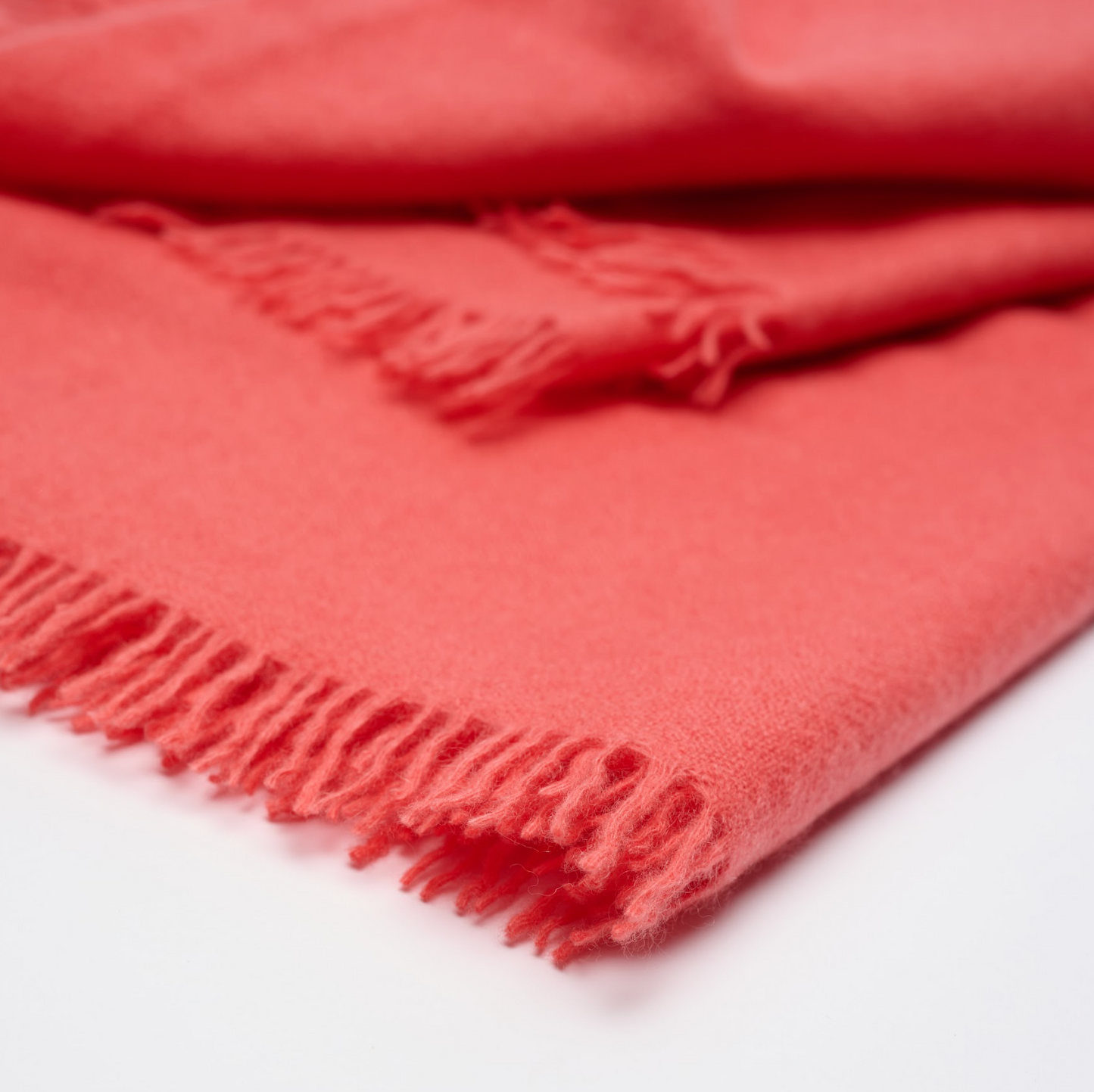 Handwoven Shawl - Coral