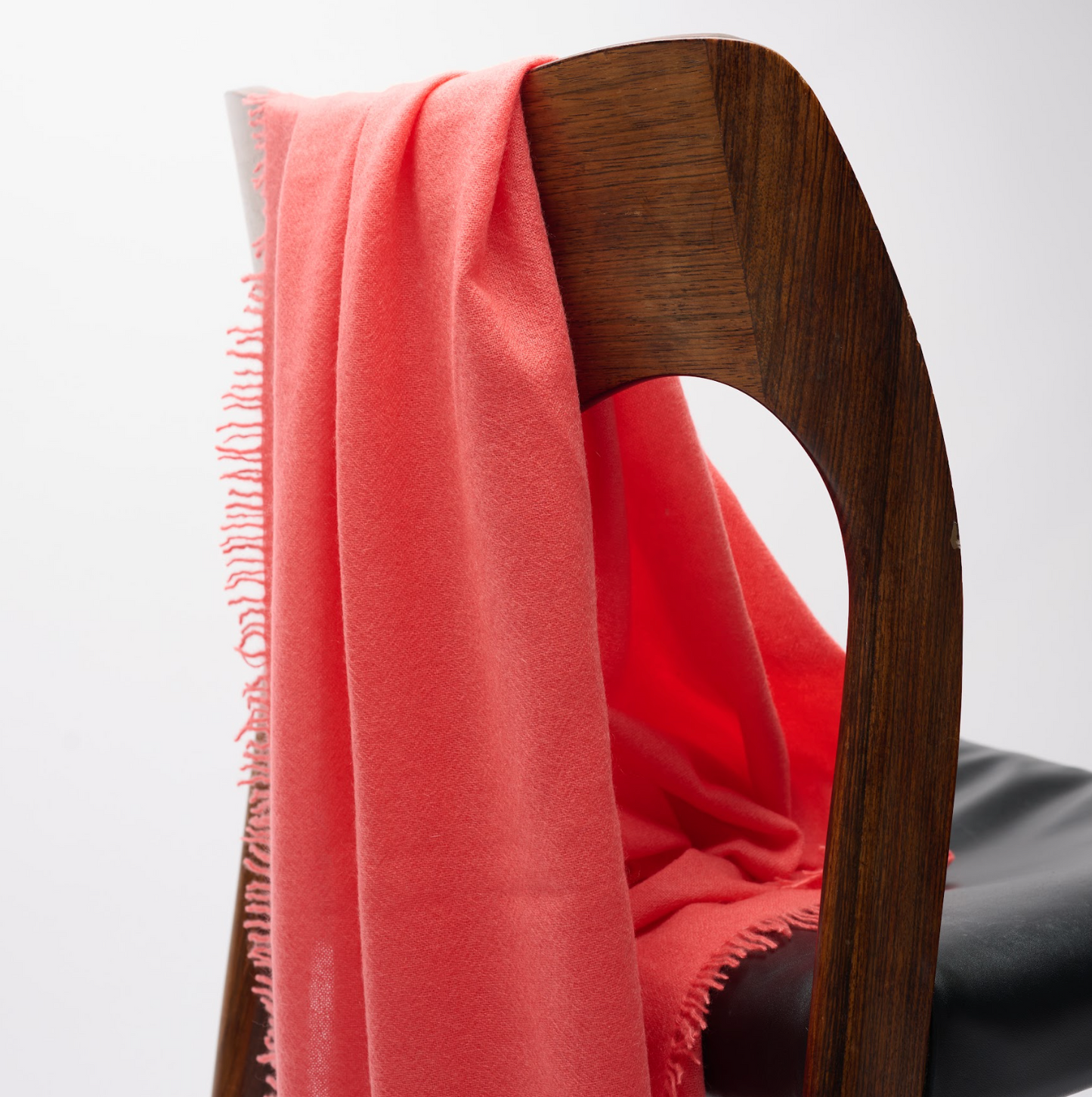 Handwoven Shawl - Coral