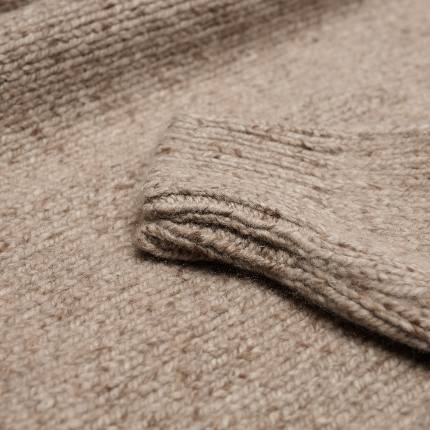 Donegal 8 ply Cashmere Crew Neck Jumper - Natural