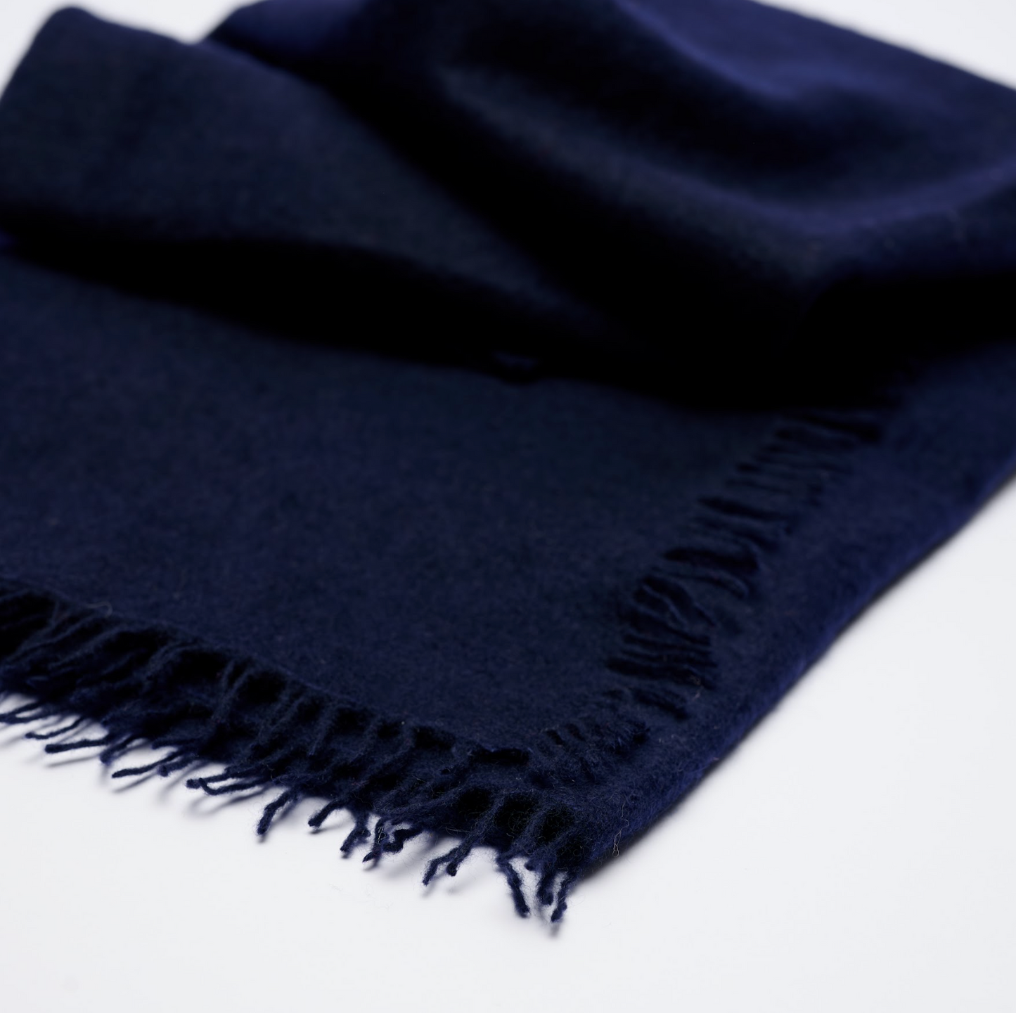 Handwoven Felted Shawl - Navy