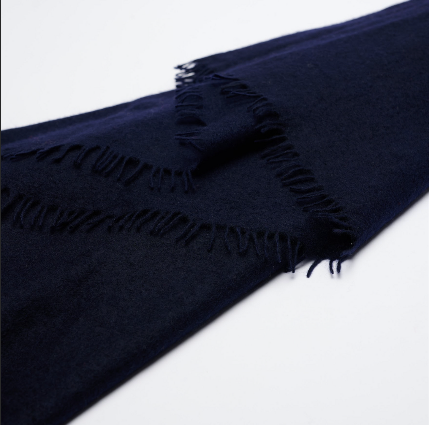 Handwoven Felted Shawl - Navy