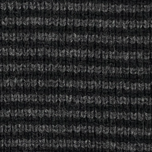 Black & Charcoal Striped Cashmere Scarf