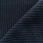 Black & Navy Striped Cashmere Scarf